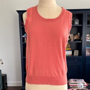 Talbots Petite Coral Pima Cotton Tank size S